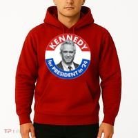 Robert F Kennedy Jr For President In 2024 Emblem Button Hoodie thumb 2