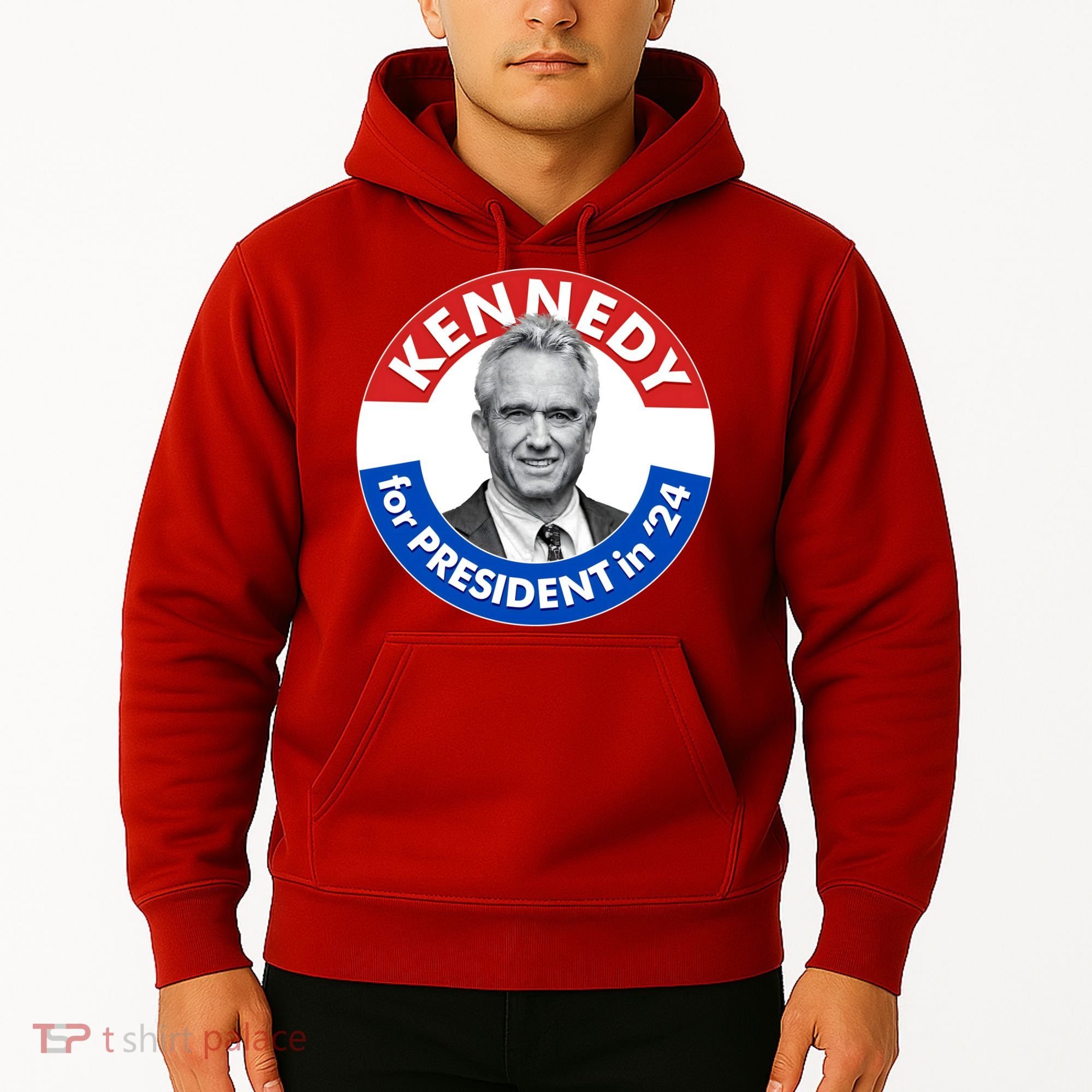 Robert F Kennedy Jr For President In 2024 Emblem Button Hoodie