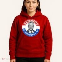 Robert F Kennedy Jr For President In 2024 Emblem Button Hoodie thumb 5