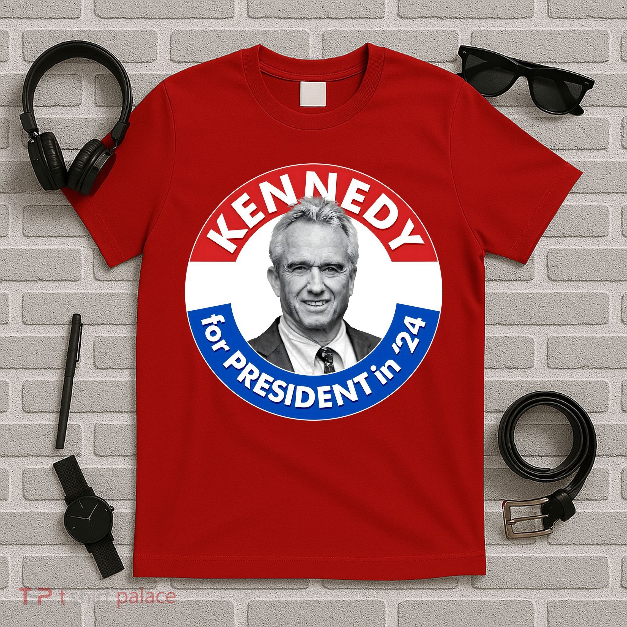 Robert F Kennedy Jr For President In 2024 Emblem Button T-Shirt