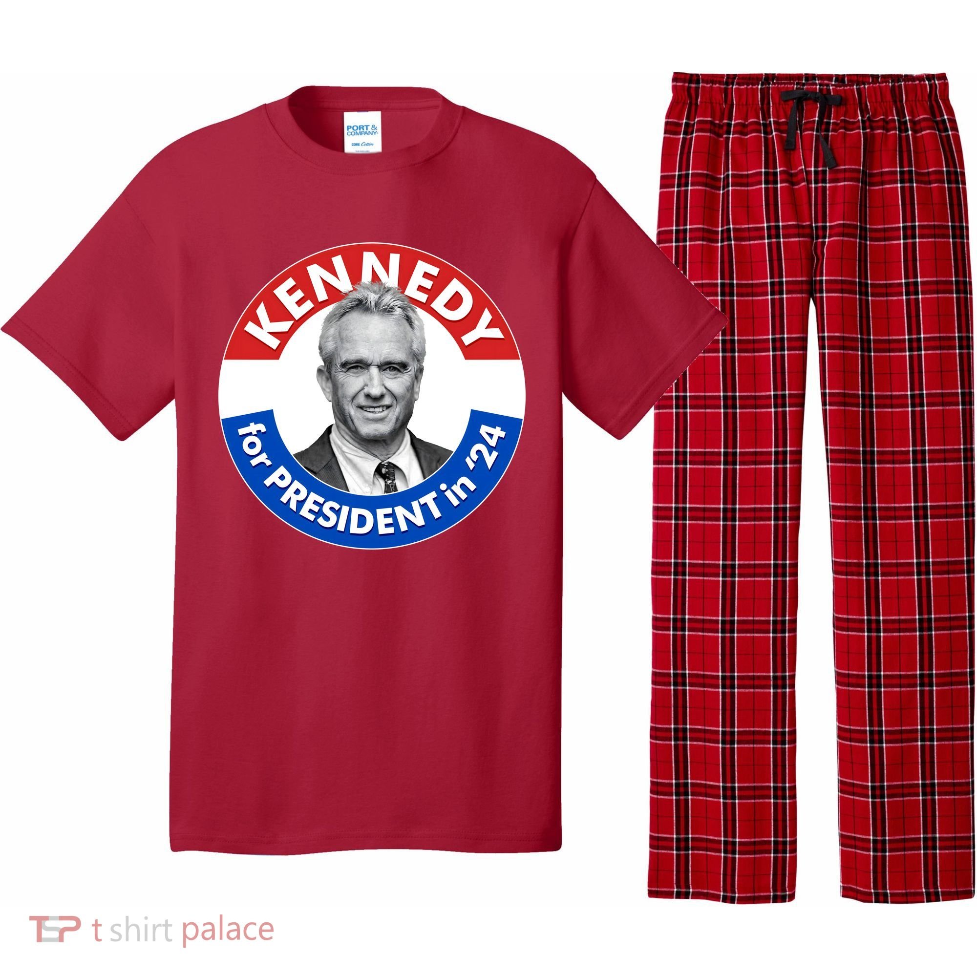 Robert F Kennedy Jr For President In 2024 Emblem Button Pajama Set