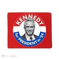 Robert F Kennedy Jr For President In 2024 Emblem Button Mousepad thumb 0