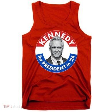 Robert F Kennedy Jr For President In 2024 Emblem Button Tank Top