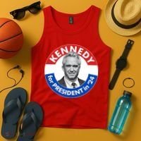 Robert F Kennedy Jr For President In 2024 Emblem Button Tank Top thumb 4