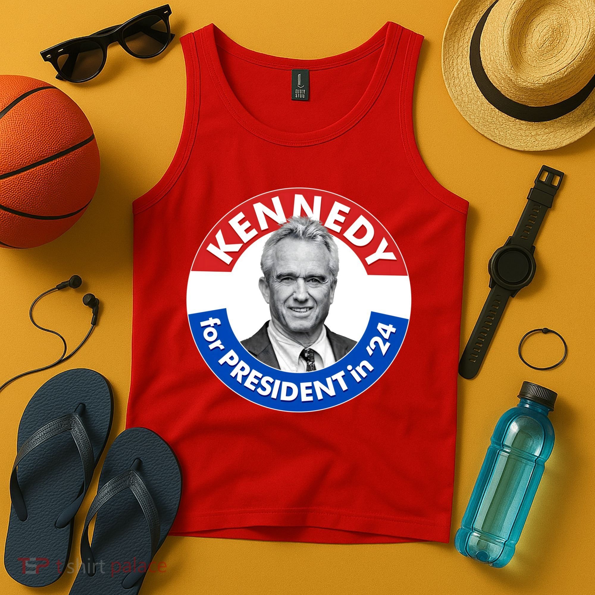 Robert F Kennedy Jr For President In 2024 Emblem Button Tank Top