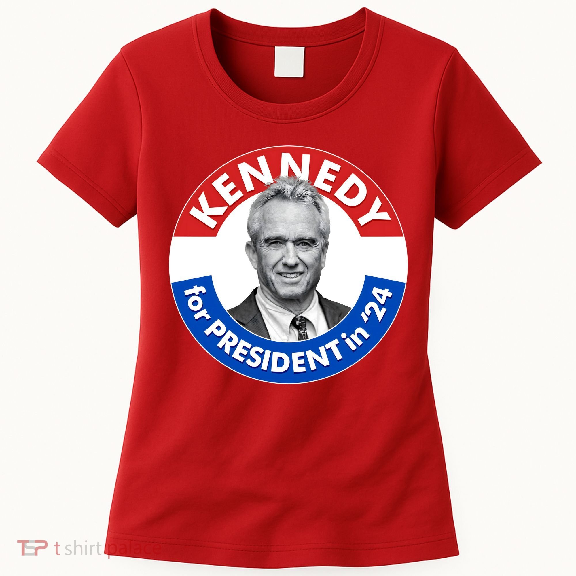 Robert F Kennedy Jr For President In 2024 Emblem Button Women's T-Shirt