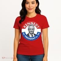 Robert F Kennedy Jr For President In 2024 Emblem Button Women's T-Shirt thumb 4