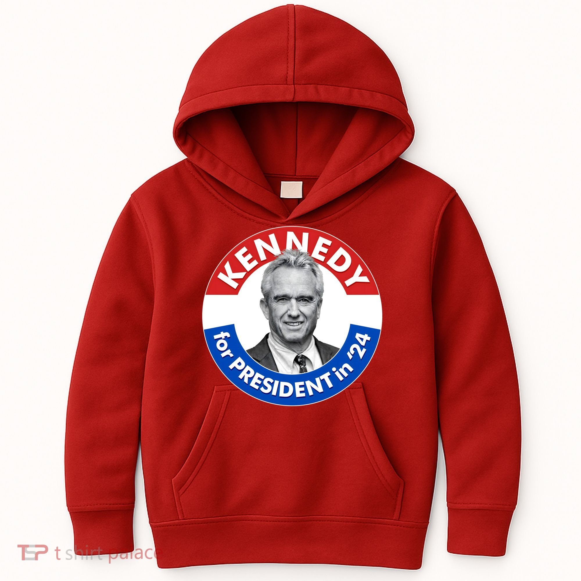 Robert F Kennedy Jr For President In 2024 Emblem Button Kids Hoodie