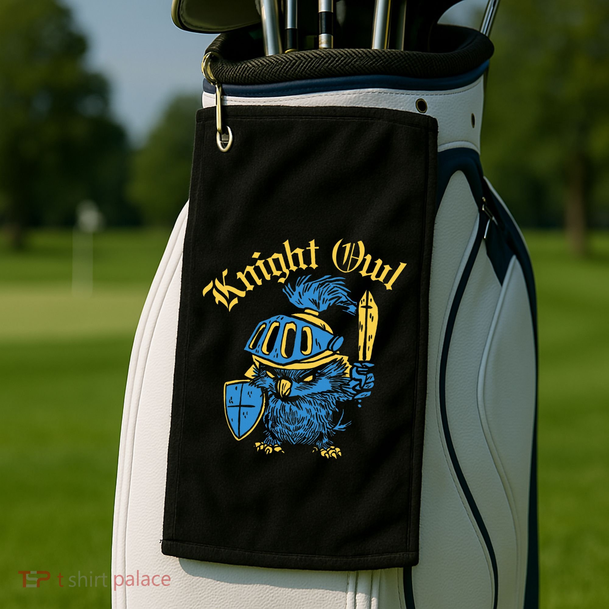 Renaissance Festival Knight Owl Ren Faire Golf Towel