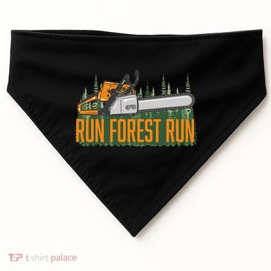 Run Forest Lumberjack Chainsaw & Logger Woodsman USA-Made Doggie Bandana