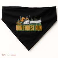 Run Forest Lumberjack Chainsaw & Logger Woodsman USA-Made Doggie Bandana thumb 0