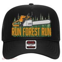 Run Forest Lumberjack Chainsaw & Logger Woodsman Hat thumb 0