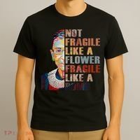 RBG. Fragile Like A Bomb. Ruth Bader Ginsberg Feminist Icon. T-Shirt thumb 3