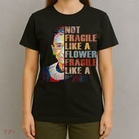 RBG. Fragile Like A Bomb. Ruth Bader Ginsberg Feminist Icon. T-Shirt thumb 4