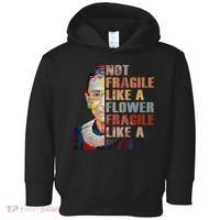 RBG. Fragile Like A Bomb. Ruth Bader Ginsberg Feminist Icon. Toddler Hoodie thumb 0