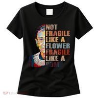 RBG. Fragile Like A Bomb. Ruth Bader Ginsberg Feminist Icon. Women's T-Shirt thumb 0