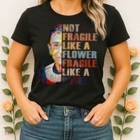 RBG. Fragile Like A Bomb. Ruth Bader Ginsberg Feminist Icon. Women's T-Shirt thumb 2