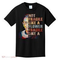 RBG. Fragile Like A Bomb. Ruth Bader Ginsberg Feminist Icon. Kids T-Shirt thumb 0