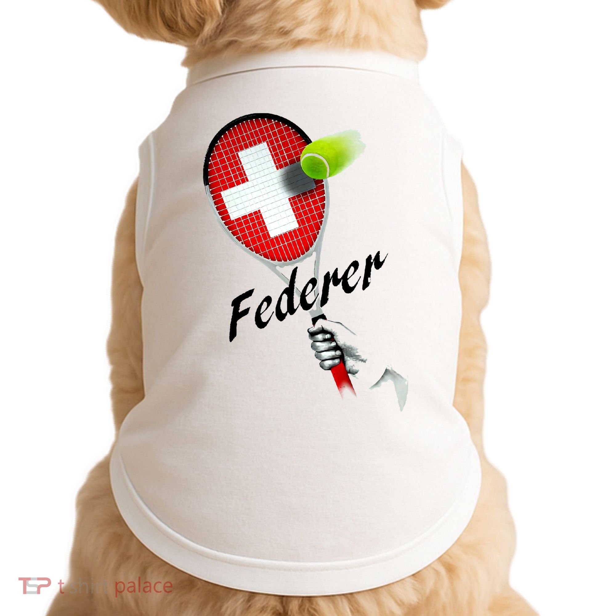 Roger Federer Lover Fan Thank You Tennis Lover Doggie Tank