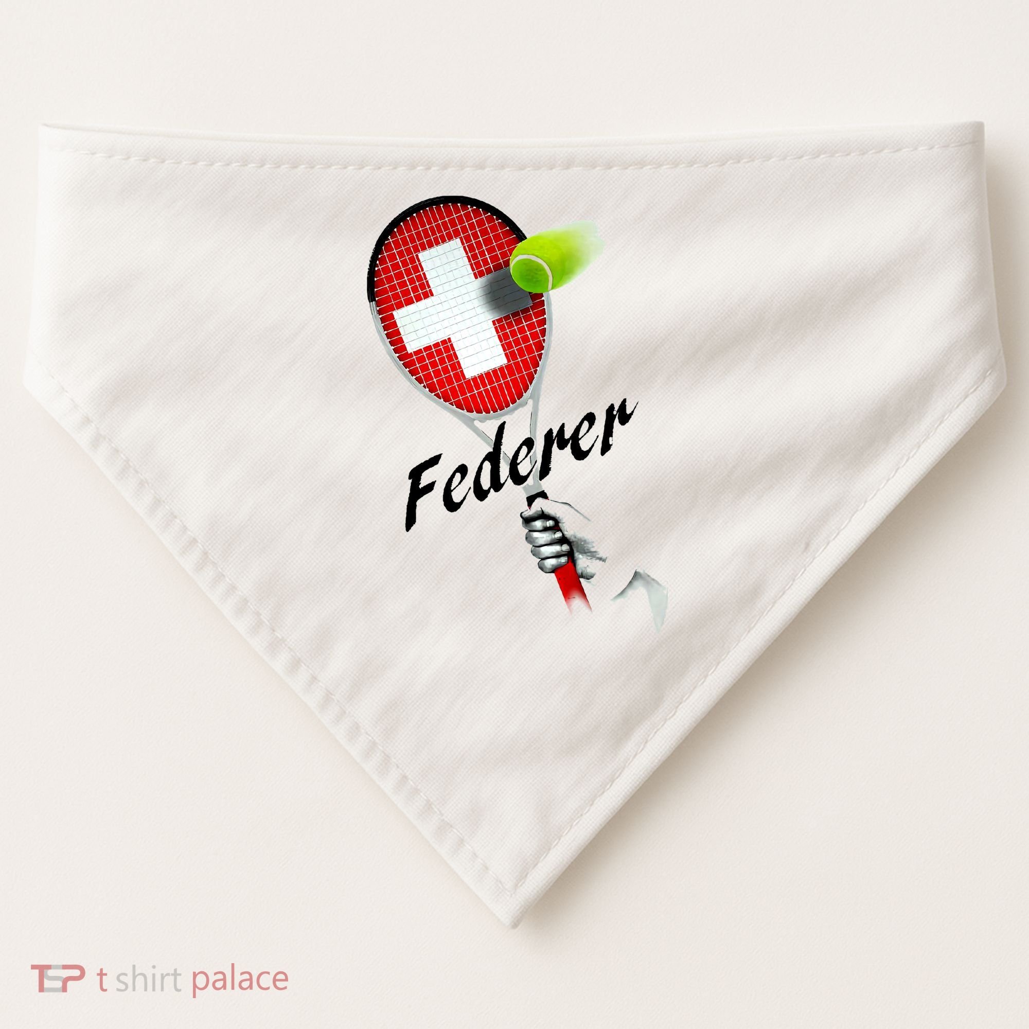 Roger Federer Lover Fan Thank You Tennis Lover USA-Made Doggie Bandana