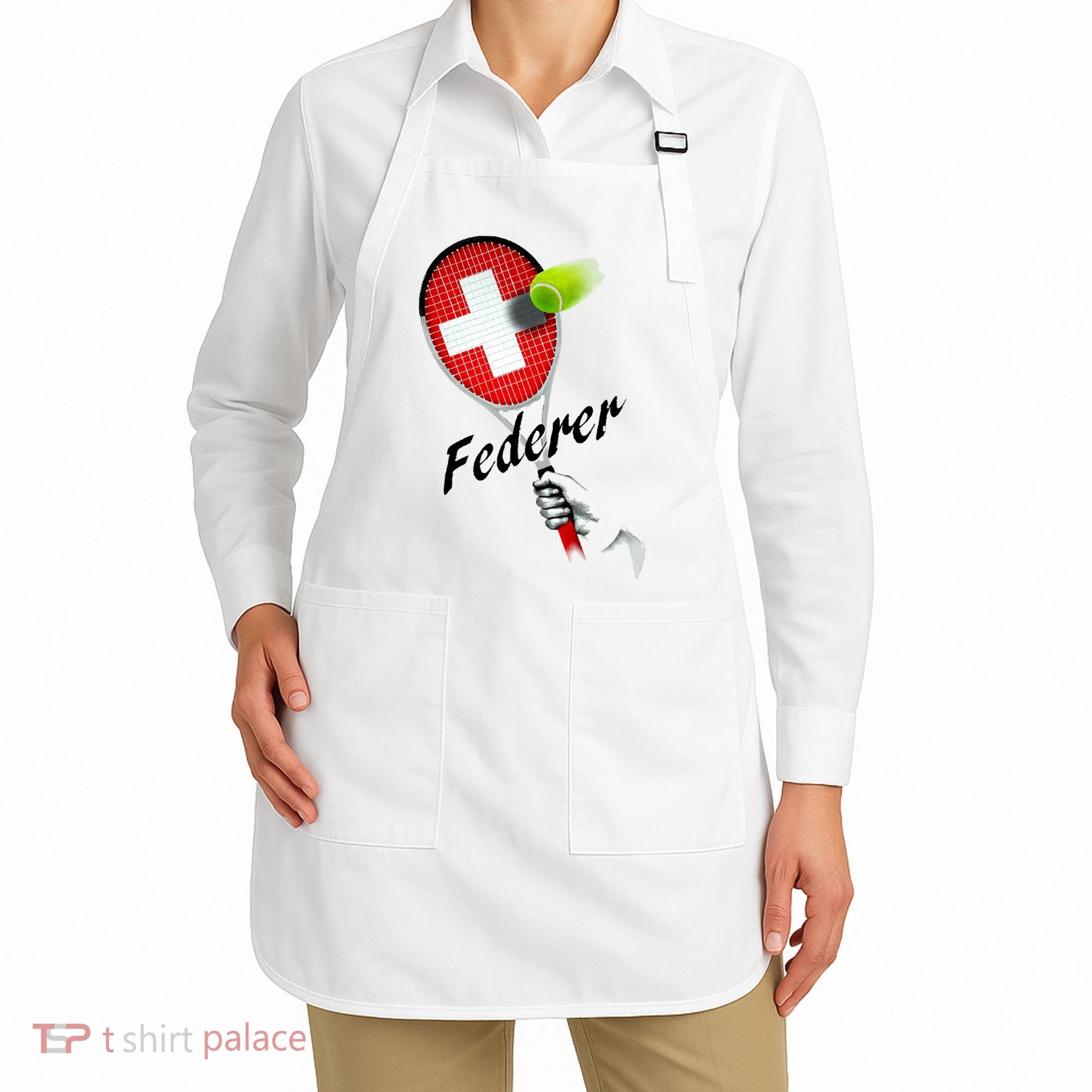 Roger Federer Lover Fan Thank You Tennis Lover Apron
