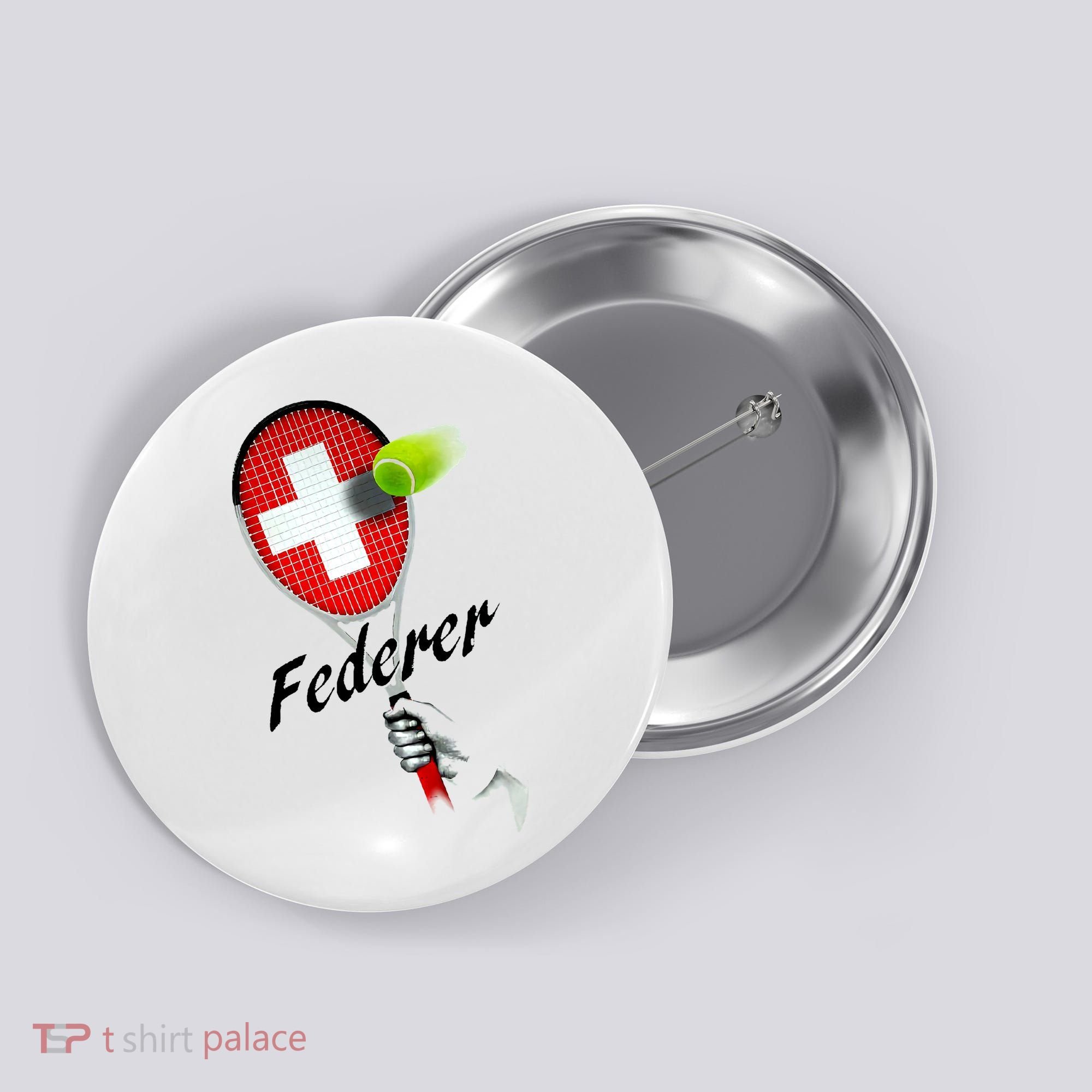 Roger Federer Lover Fan Thank You Tennis Lover Button
