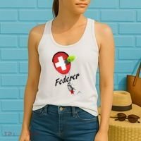 Roger Federer Lover Fan Thank You Tennis Lover Women's Tank Top thumb 2