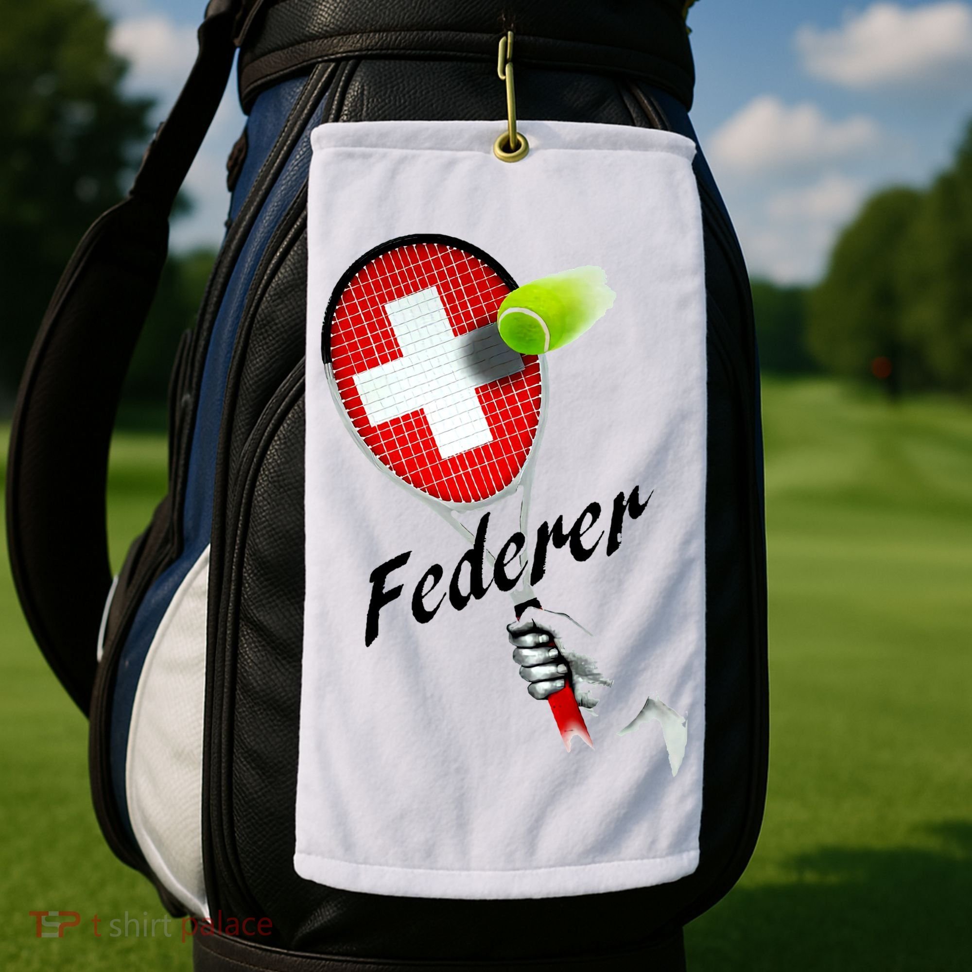 Roger Federer Lover Fan Thank You Tennis Lover Golf Towel