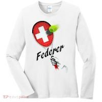 Roger Federer Lover Fan Thank You Tennis Lover Women's Long Sleeve Shirt thumb 0
