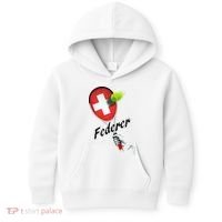 Roger Federer Lover Fan Thank You Tennis Lover Kids Hoodie thumb 0