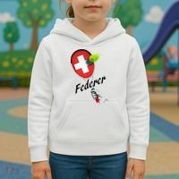 Roger Federer Lover Fan Thank You Tennis Lover Kids Hoodie thumb 3