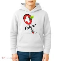 Roger Federer Lover Fan Thank You Tennis Lover Kids Hoodie thumb 4
