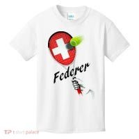 Roger Federer Lover Fan Thank You Tennis Lover Kids T-Shirt thumb 0