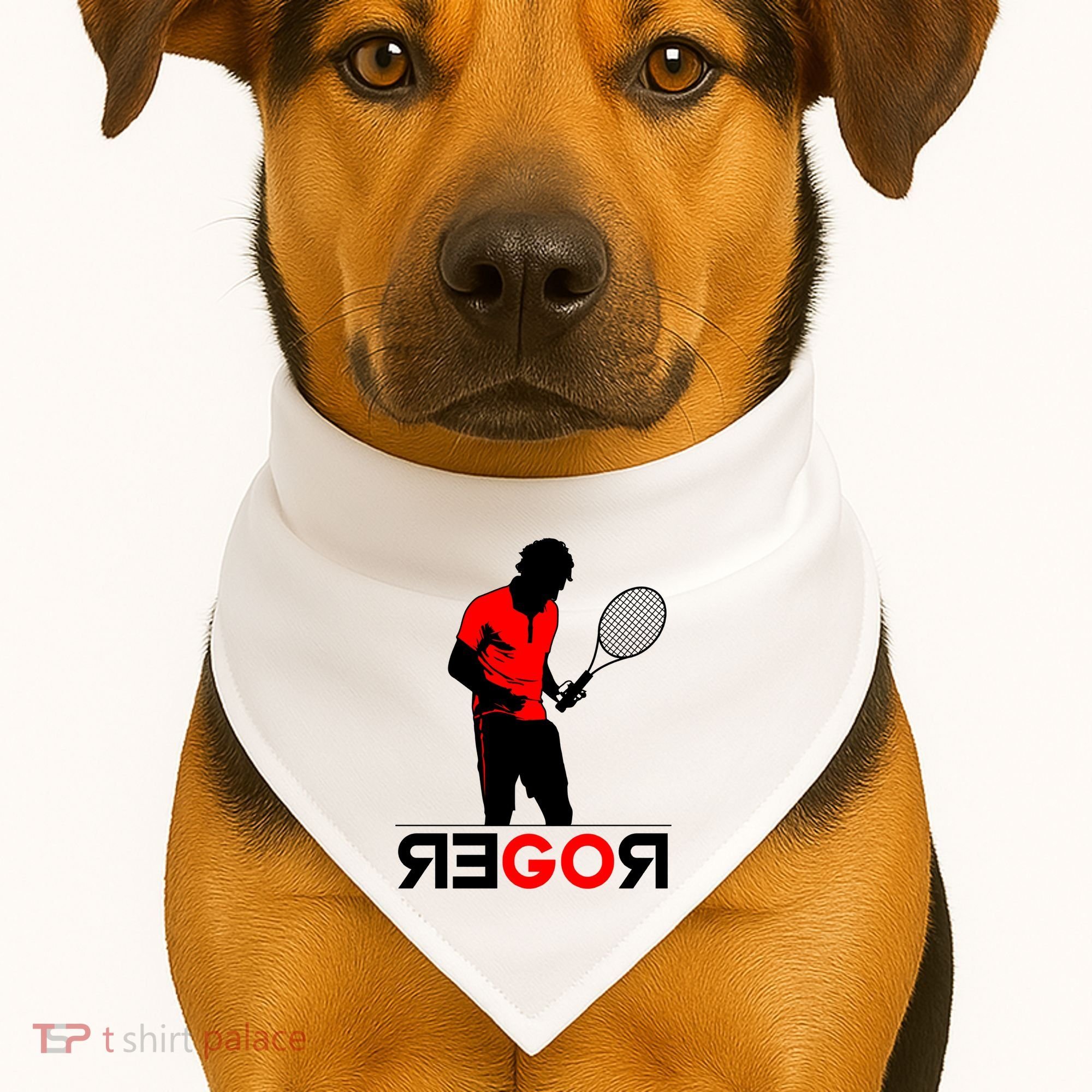 Roger Federer Lover Fan Thank You Tennis Lover USA-Made Doggie Bandana