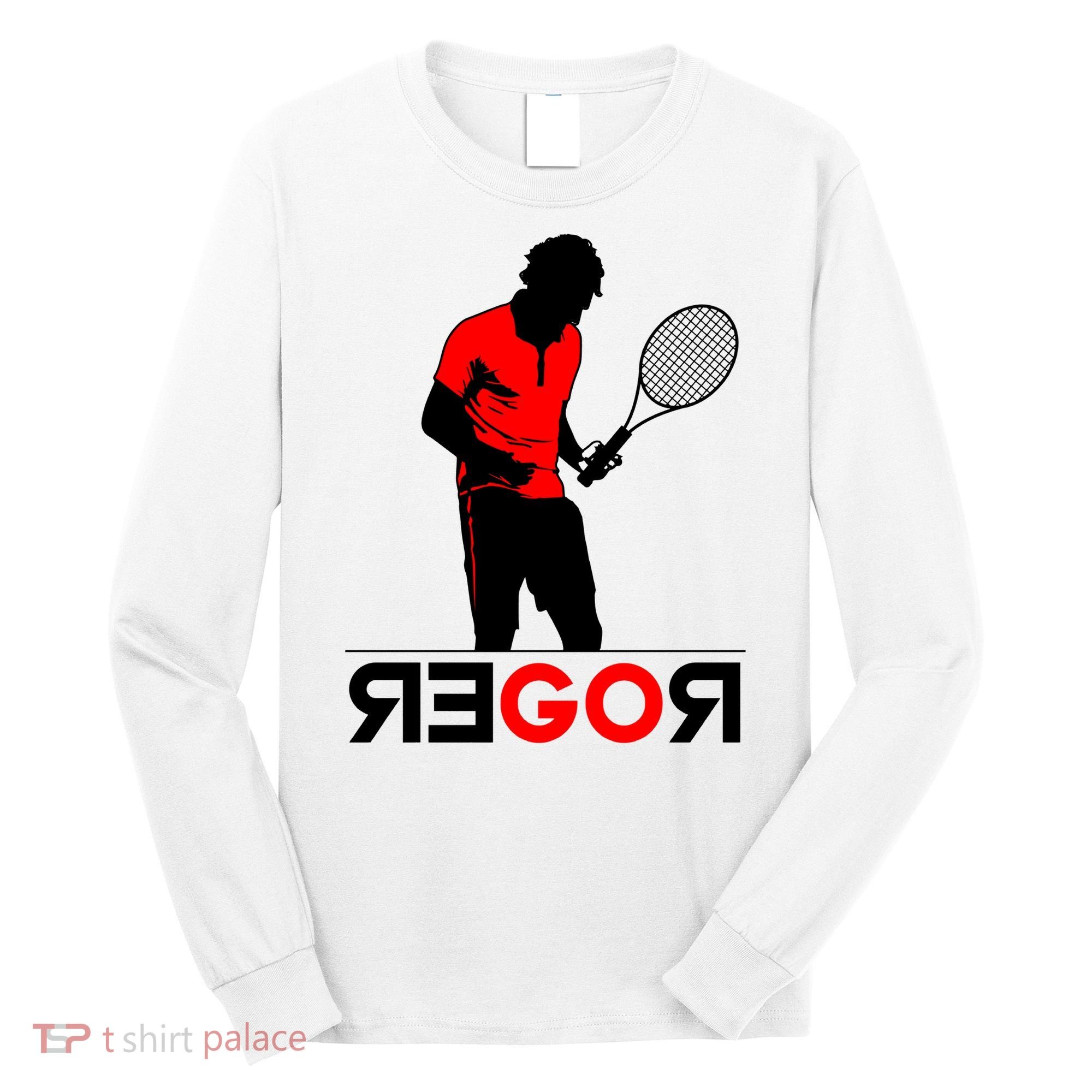 Roger Federer Lover Fan Thank You Tennis Lover Long Sleeve Shirt
