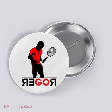 Roger Federer Lover Fan Thank You Tennis Lover Button