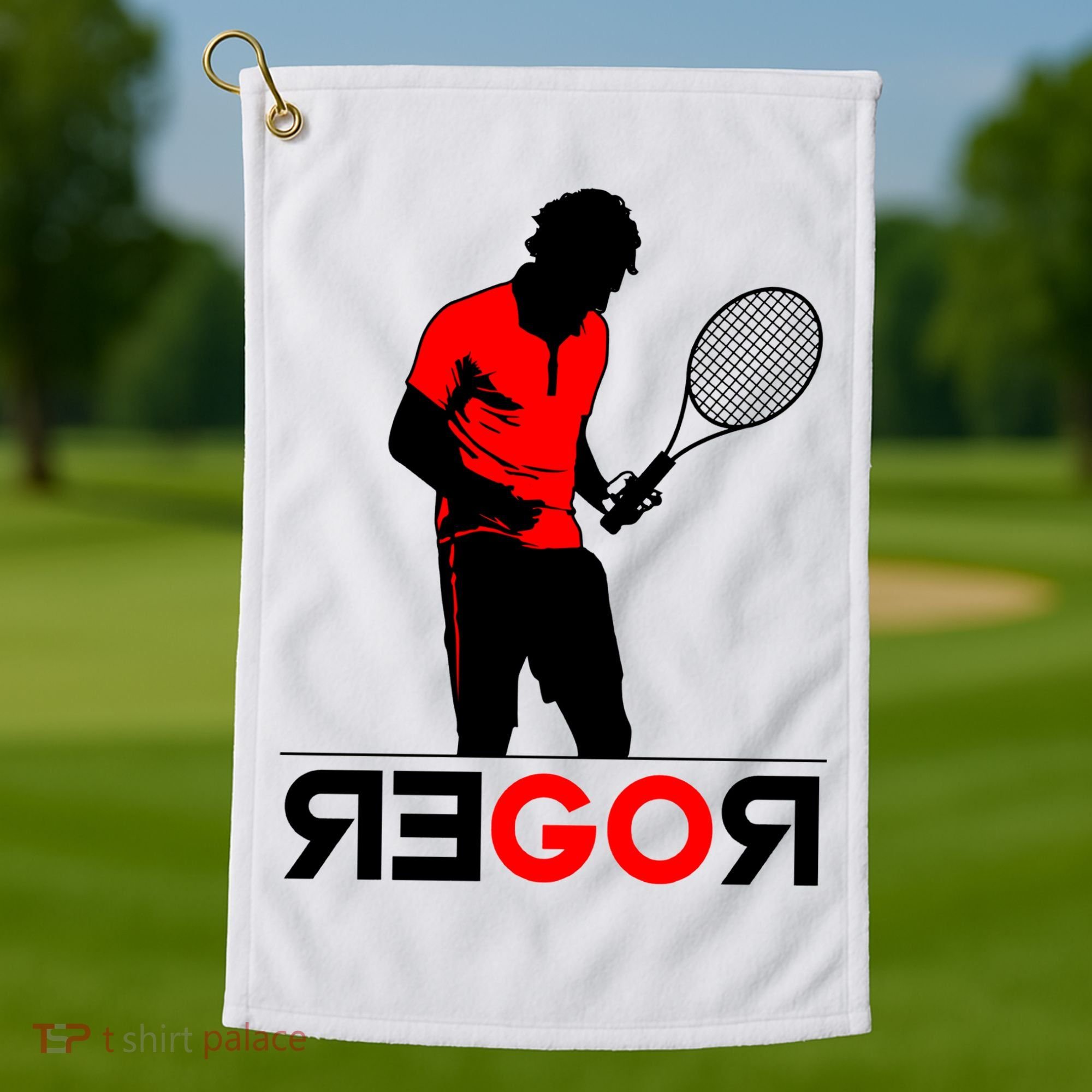Roger Federer Lover Fan Thank You Tennis Lover Golf Towel