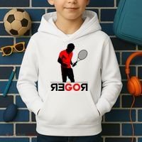 Roger Federer Lover Fan Thank You Tennis Lover Kids Hoodie thumb 2