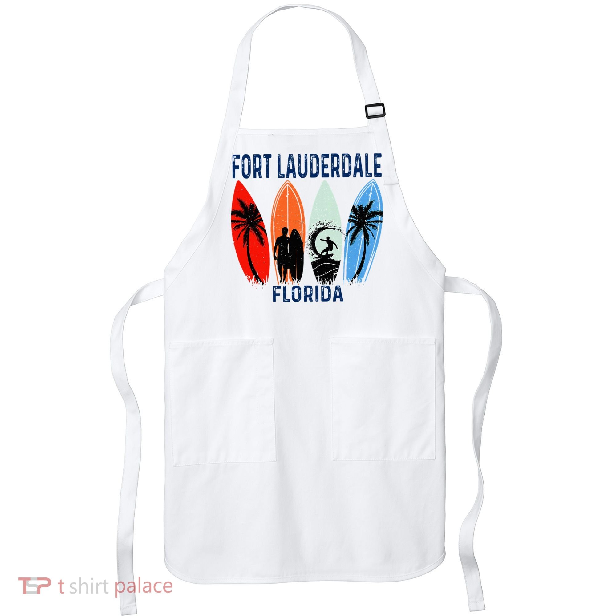Retro Fort Lauderdale Beach Florida Surfboarder Beach Apron