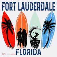 Retro Fort Lauderdale Beach Florida Surfboarder Beach Women's Hoodie thumb 2