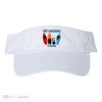 Retro Fort Lauderdale Beach Florida Surfboarder Beach Visor thumb 0