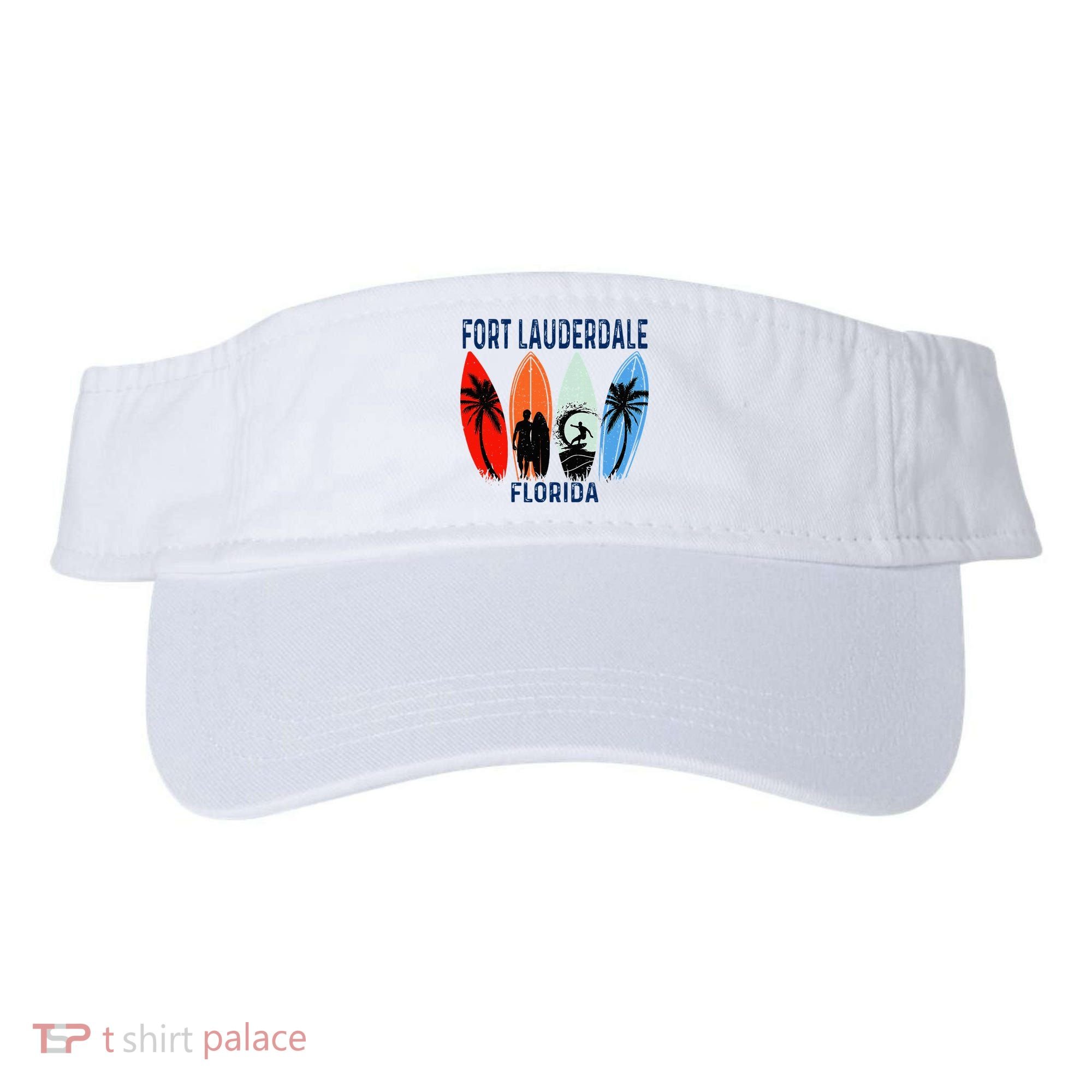 Retro Fort Lauderdale Beach Florida Surfboarder Beach Visor