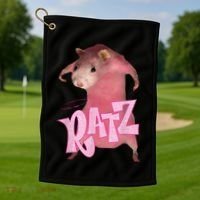 Ratz Funny Mouse Rat Golf Towel thumb 1