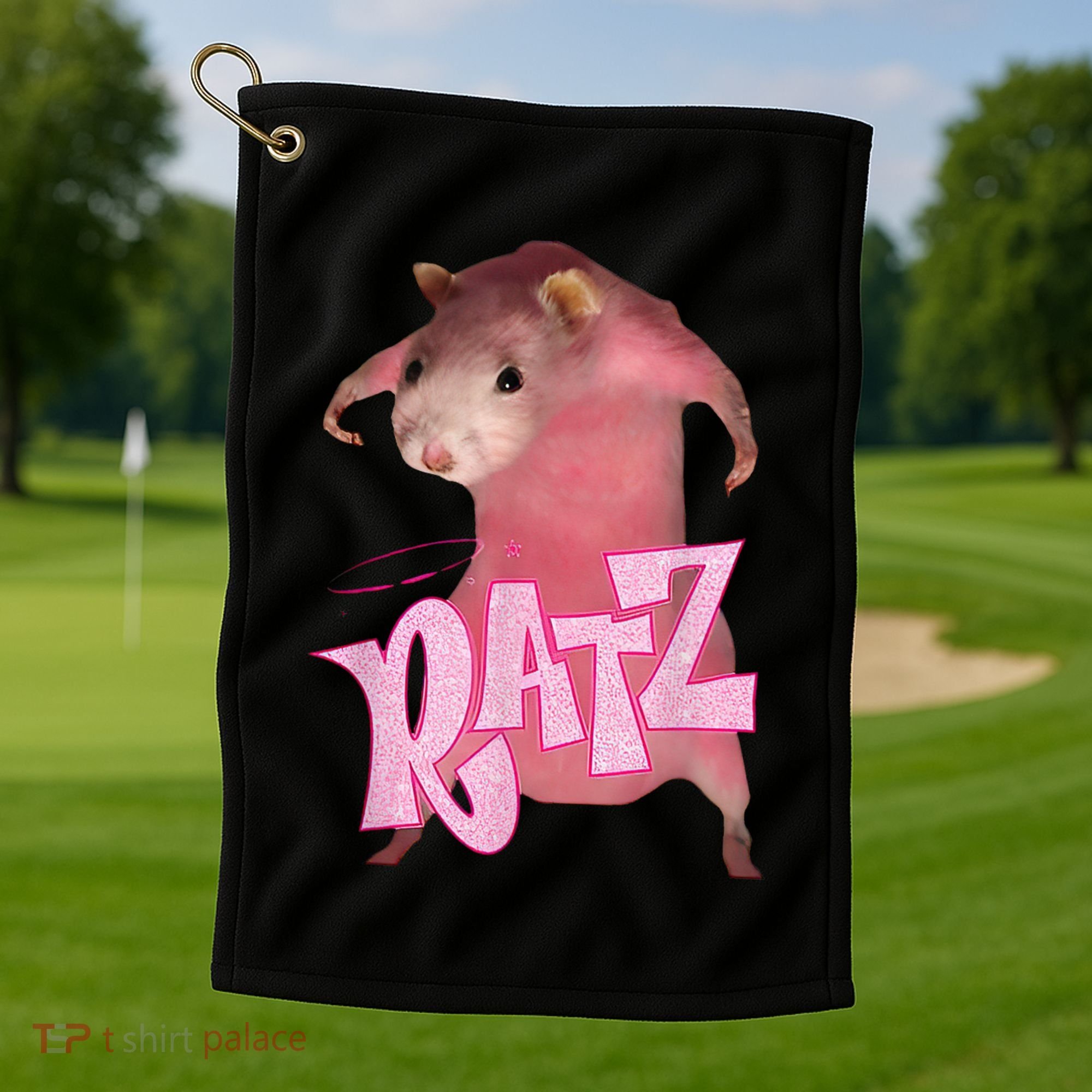 Ratz Funny Mouse Rat Golf Towel