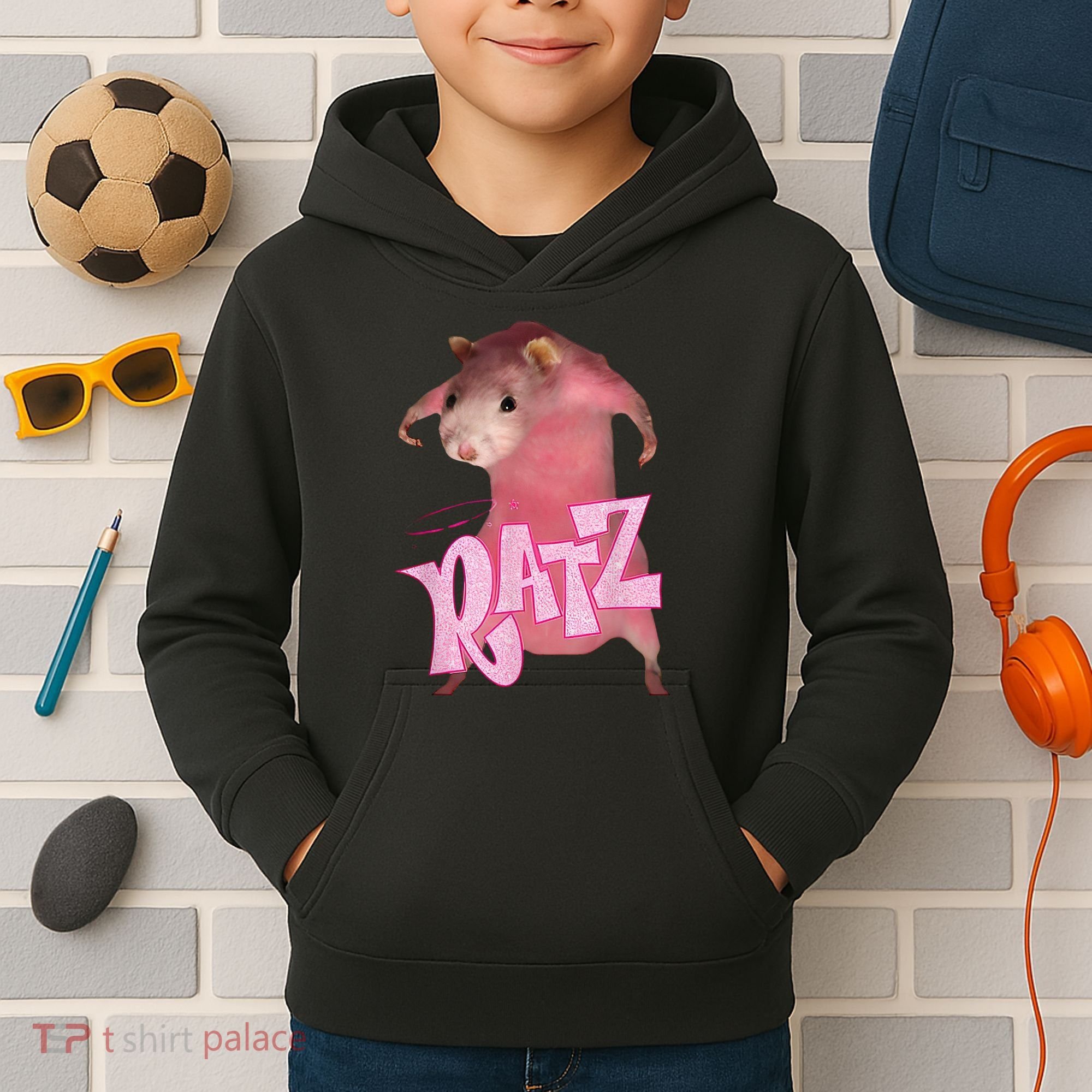 Ratz Funny Mouse Rat Kids Hoodie