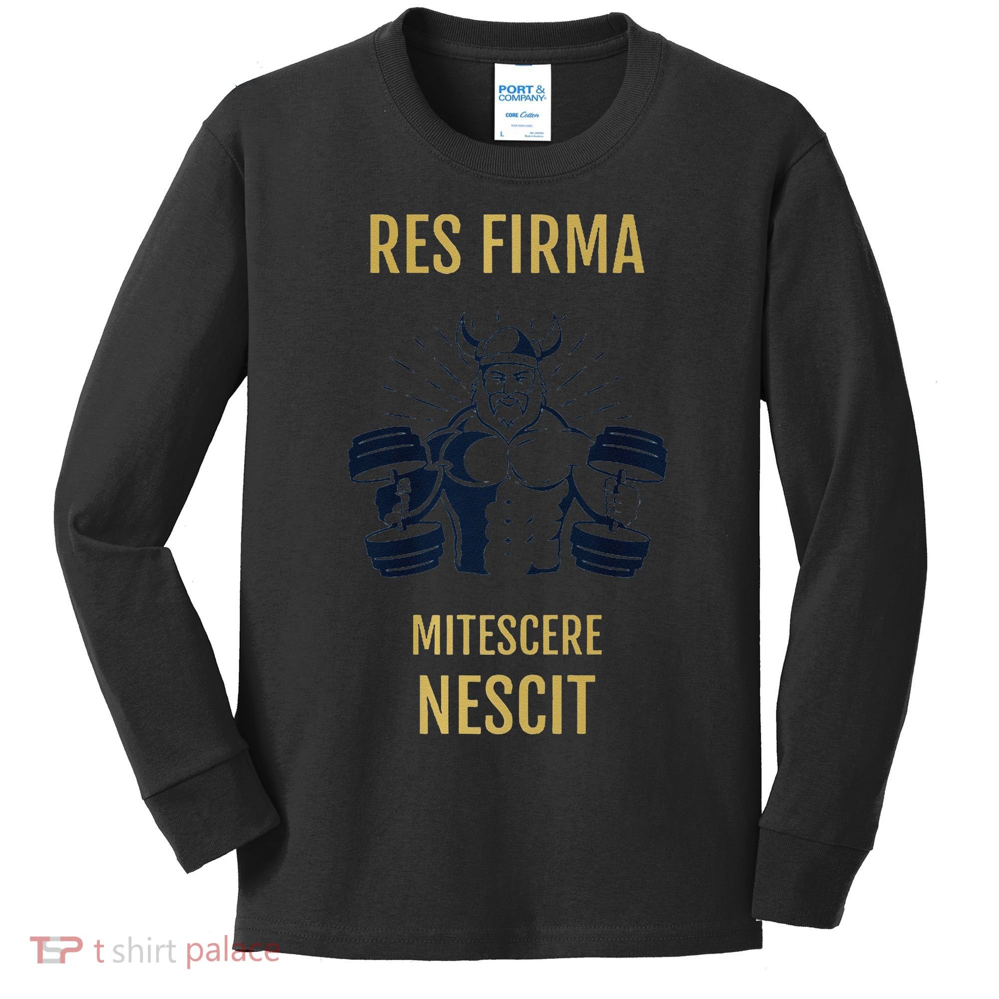 Res Firma Mitescere Nescit Premium Kids Long Sleeve Shirt