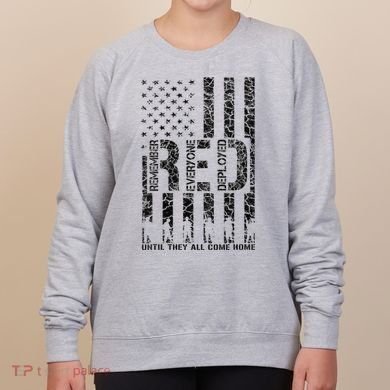 Red Friday Military Veteran Remember Everyone Deployed Women's Sweatshirt
