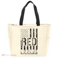 Red Friday Military Veteran Remember Everyone Deployed Tote Bag thumb 0
