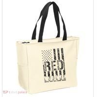 Red Friday Military Veteran Remember Everyone Deployed Tote Bag thumb 2