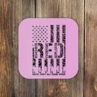 Red Friday Military Veteran Remember Everyone Deployed Coaster thumb 0
